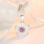Collier avec Fin Pendentif Fleur pour Femme