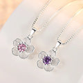 Collier avec Pendentif Fleur pour Femme rose