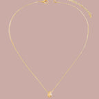 Collier avec Fin Pendentif Goutte d'Eau or