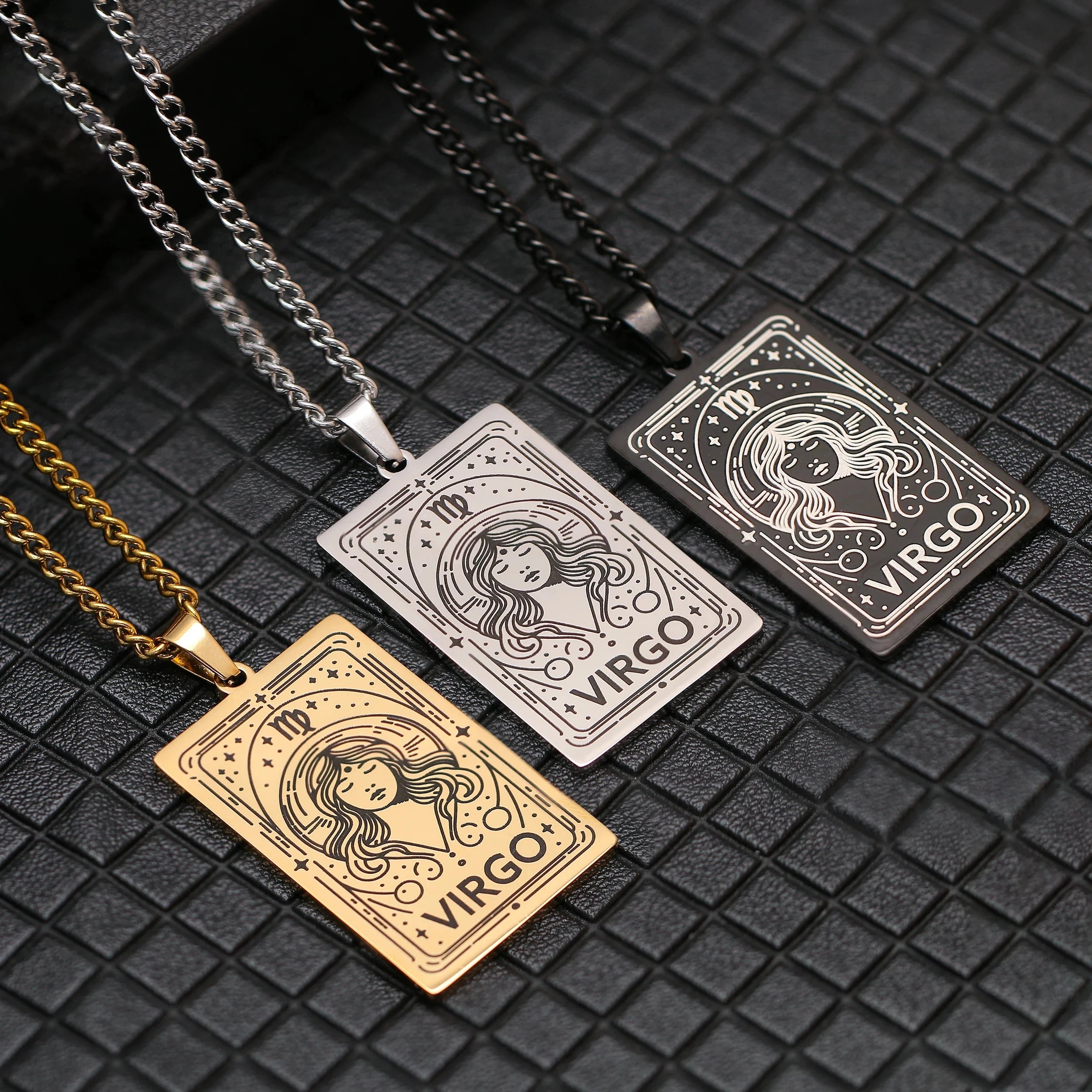 Collier avec Joli Pendentif Signe du Zodiaque Astrologique