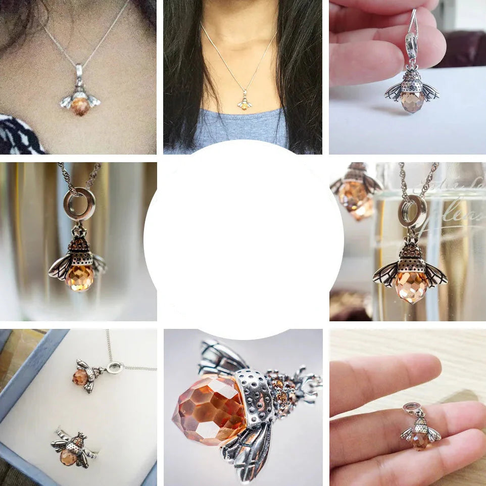 Collier avec pendentif abeille femme