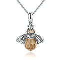 Collier avec pendentif abeille femme argent
