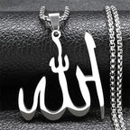 Náhrdelník s přívěskem Allah arabský islám muslim stříbrný 50 cm