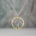 Collier avec Pendentif Arbre de Vie pour Femme avec Zircon