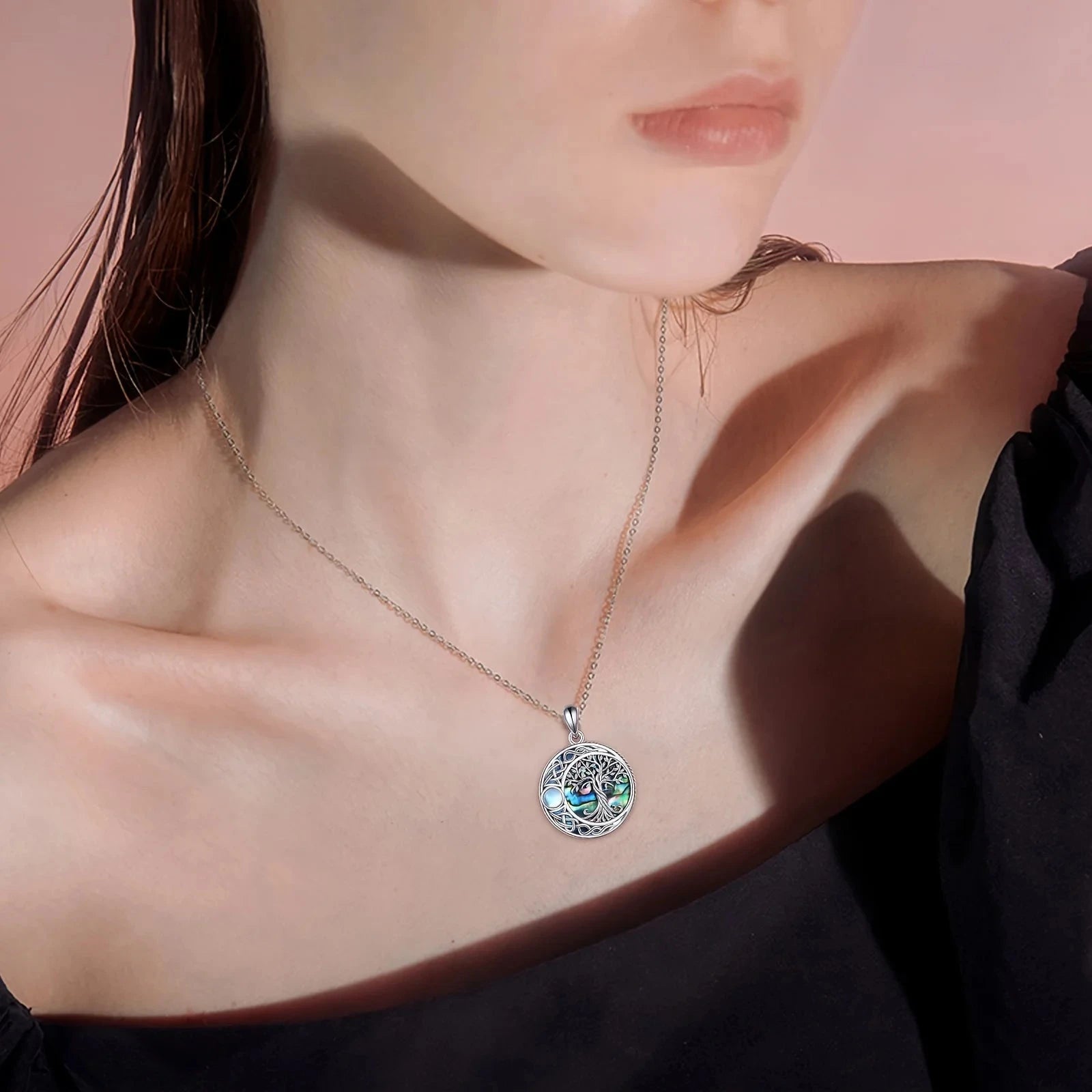 Collier avec Pendentif Celtique Arbre de Vie