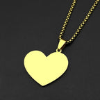 Necklace with heart pendant Allah and Muhammad Arabic Islamic Muslim 