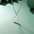 Ketting met islamitische hanger halve maan en Arabische Fatma-hand in zilver