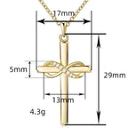 Collier avec pendentif croix infini orné de cristaux