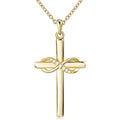 Collier avec pendentif croix infini orné de cristaux