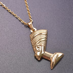 Collier avec Pendentif de Nefertiti or