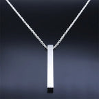 Necklace with Mesuzah protection pendant and Jewish Hebrew letters