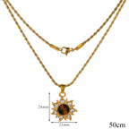 Collier avec Pendentif de Protection Oeil de Tigre pour Femme D