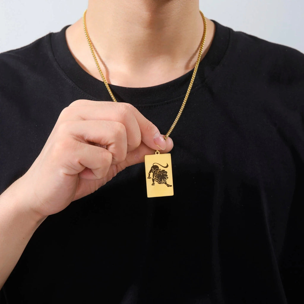 Collier avec Pendentif Elégant Signe du Zodiaque Astrologique 