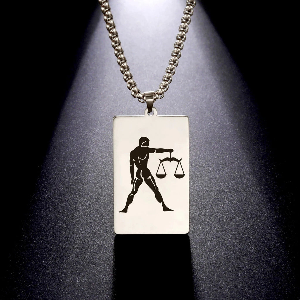 Collier avec Pendentif Elégant Signe du Zodiaque Astrologique