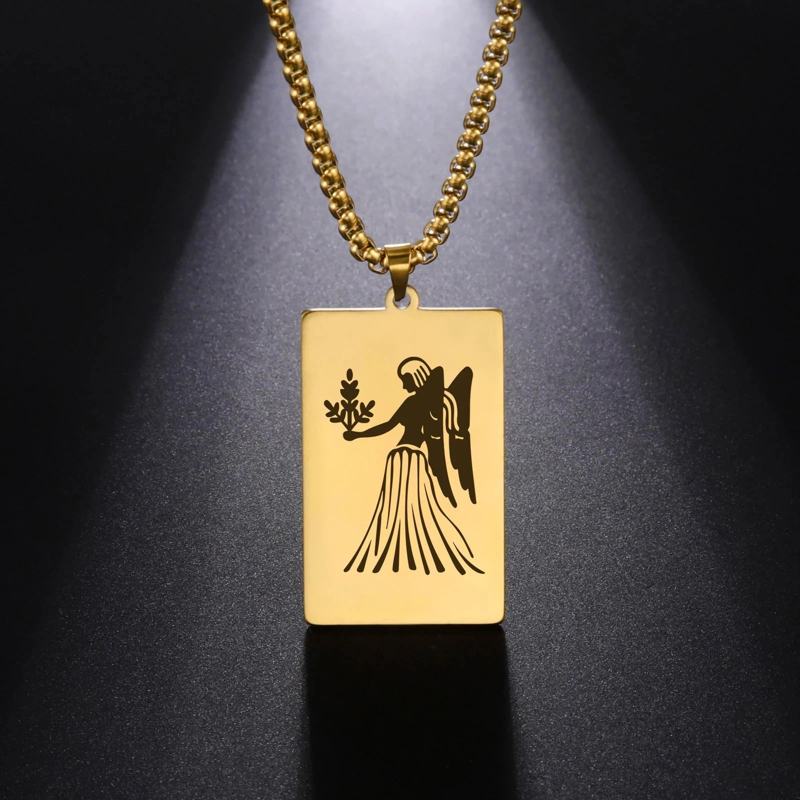 Collier avec Pendentif Elégant Signe du Zodiaque Astrologique