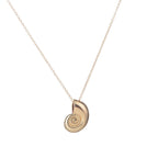 Collier avec Pendentif Coquillage Escargot pour Homme or