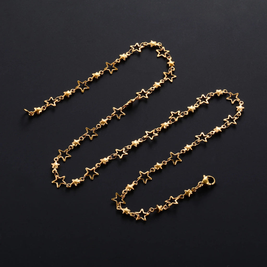Collier avec Pendentif Etoile Astrologie pour Homme ou Femme or