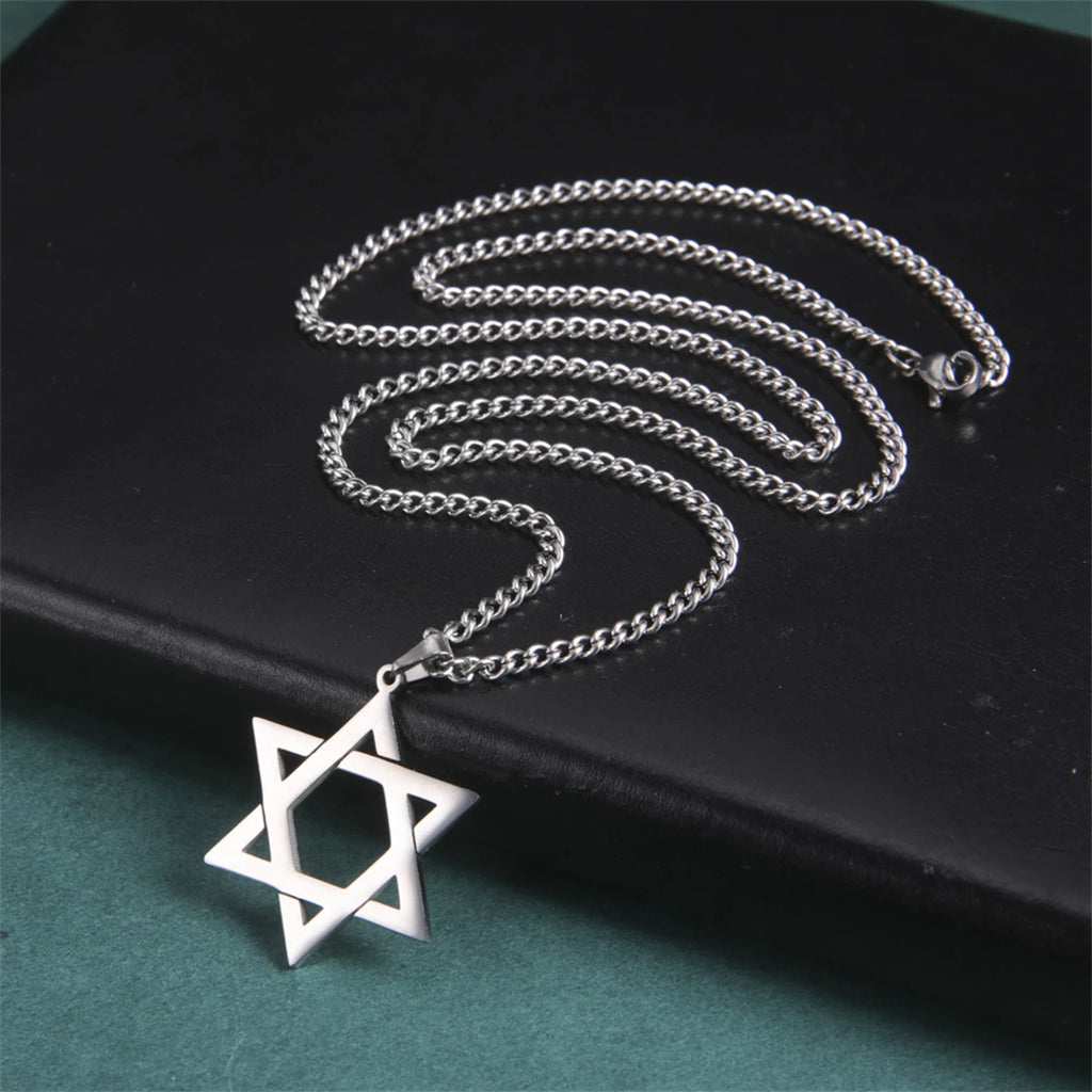 Collier avec Pendentif Etoile de David argent