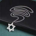 Collana con ciondolo Stella di David argento