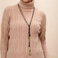 Collier avec Pendentif Feuille d'Automne
