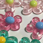 Collier avec Pendentif Fleur Colorée