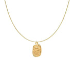 Collier avec pendentif fleur de rose or