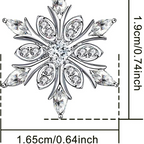 Collier avec Pendentif Flocon de Neige en Zircon