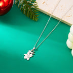Collier avec Pendentif Hivernal bonhomme de neige argent