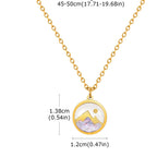 Collier avec Pendentif Montagne et Lune