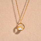 Collier avec Pendentif Montagne et Lune