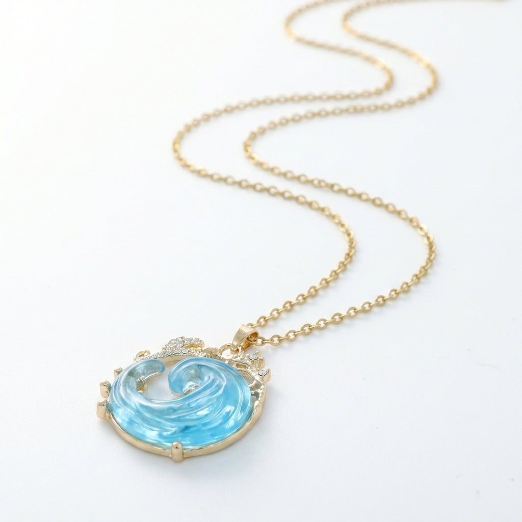 Colar com pendente “promessa do oceano” 