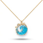 Colar com pendente “promessa do oceano” 