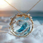 Colar com pendente “promessa do oceano” 