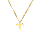 Collier avec Pendentif Dorés Signe du Zodiaque