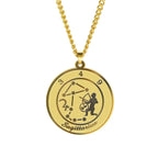 Collier avec Pendentif Signe du Zodiaque Astrologique Homme ou Femme