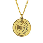 Collier avec Pendentif Signe du Zodiaque Astrologique Homme ou Femme