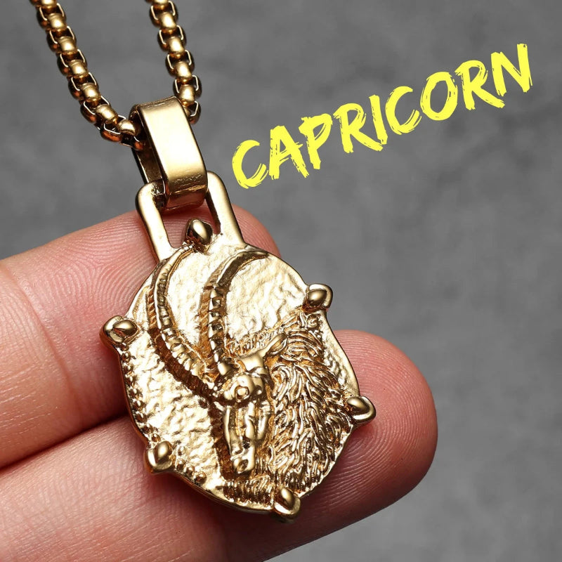 Collier avec Pendentif Signe du Zodiaque