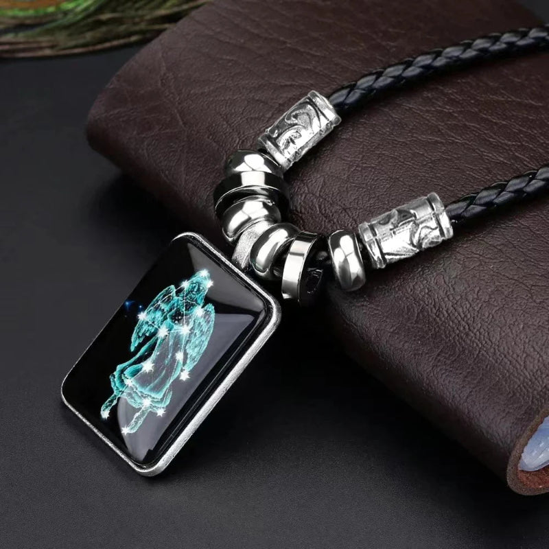 Collier avec Pendentif Signe du Zodiaque pour Homme