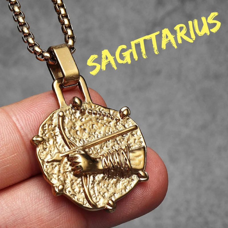 Collier avec Pendentif Signe du Zodiaque