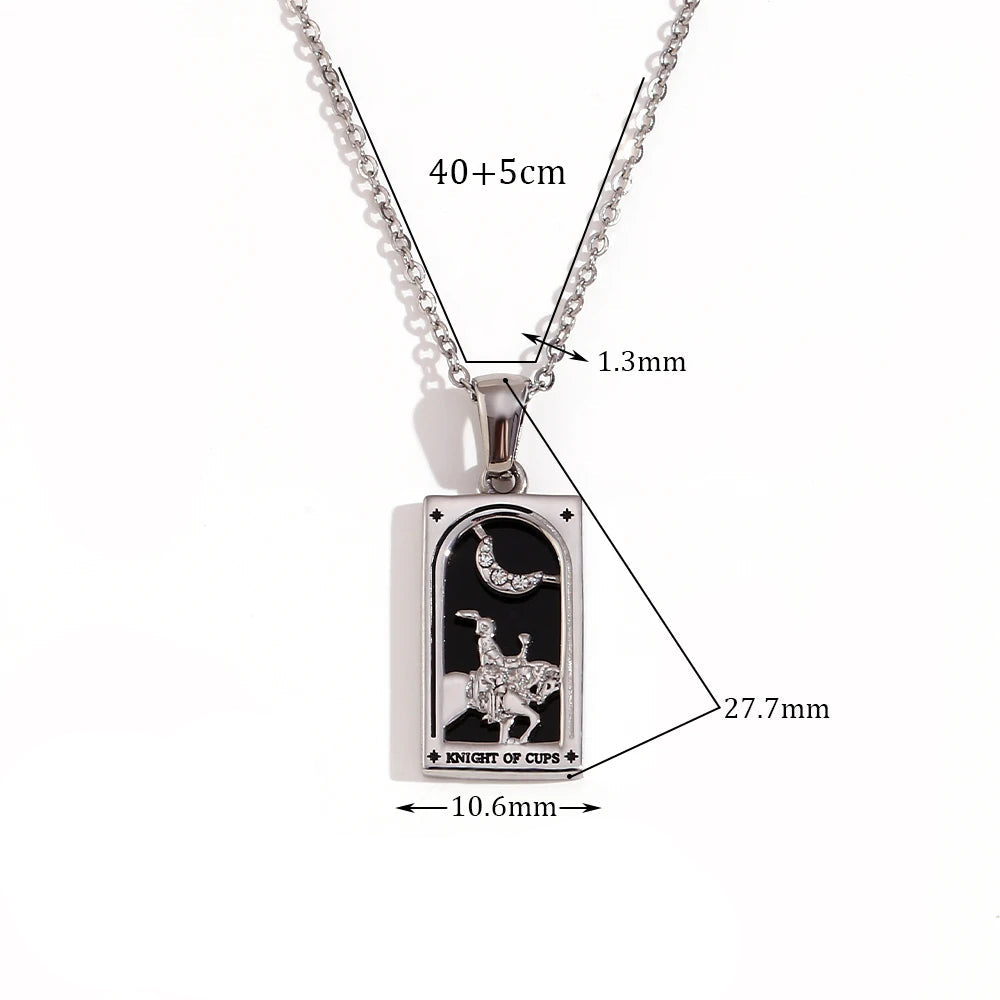 Collier avec Pendentif Tarot