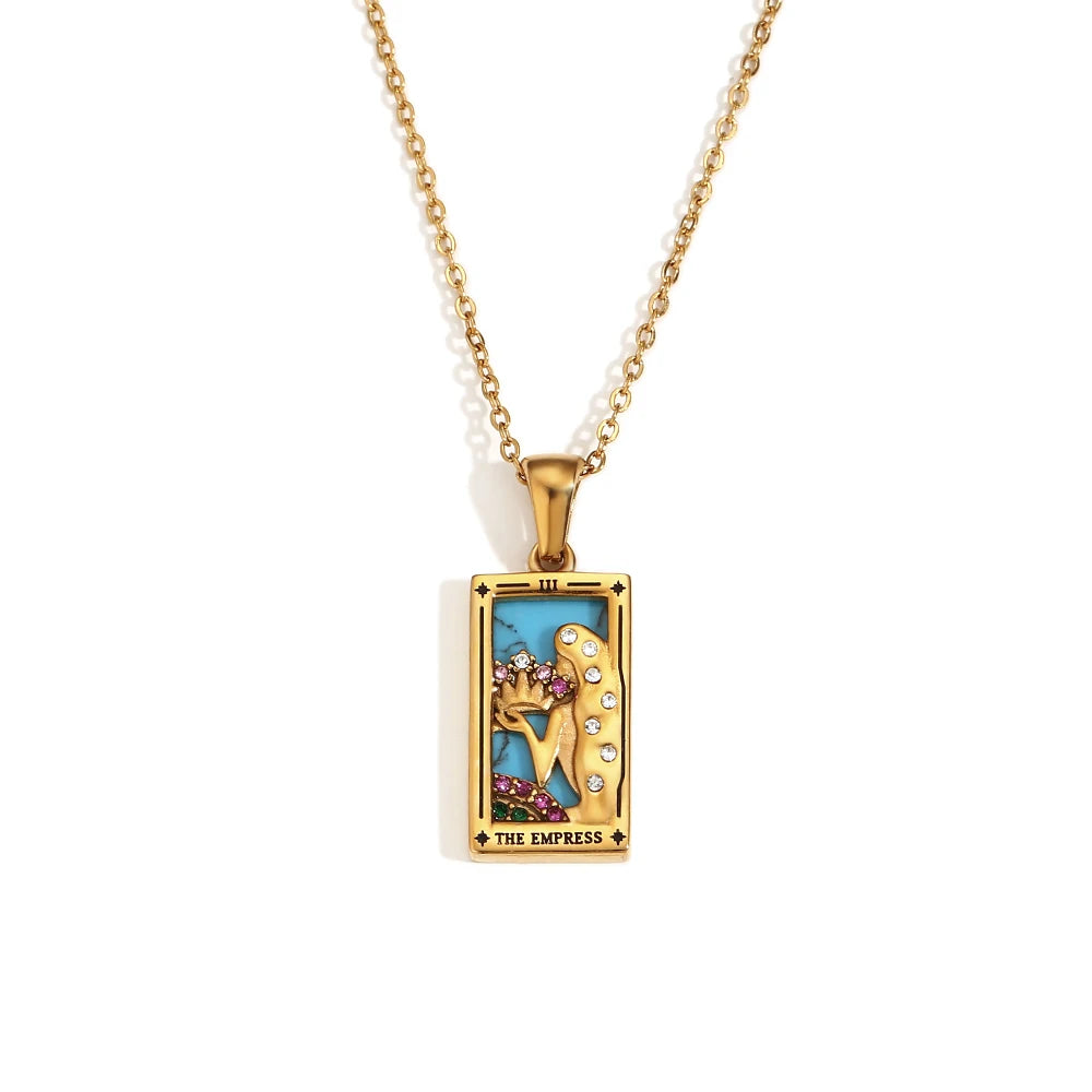 Collier avec Pendentif Tarot