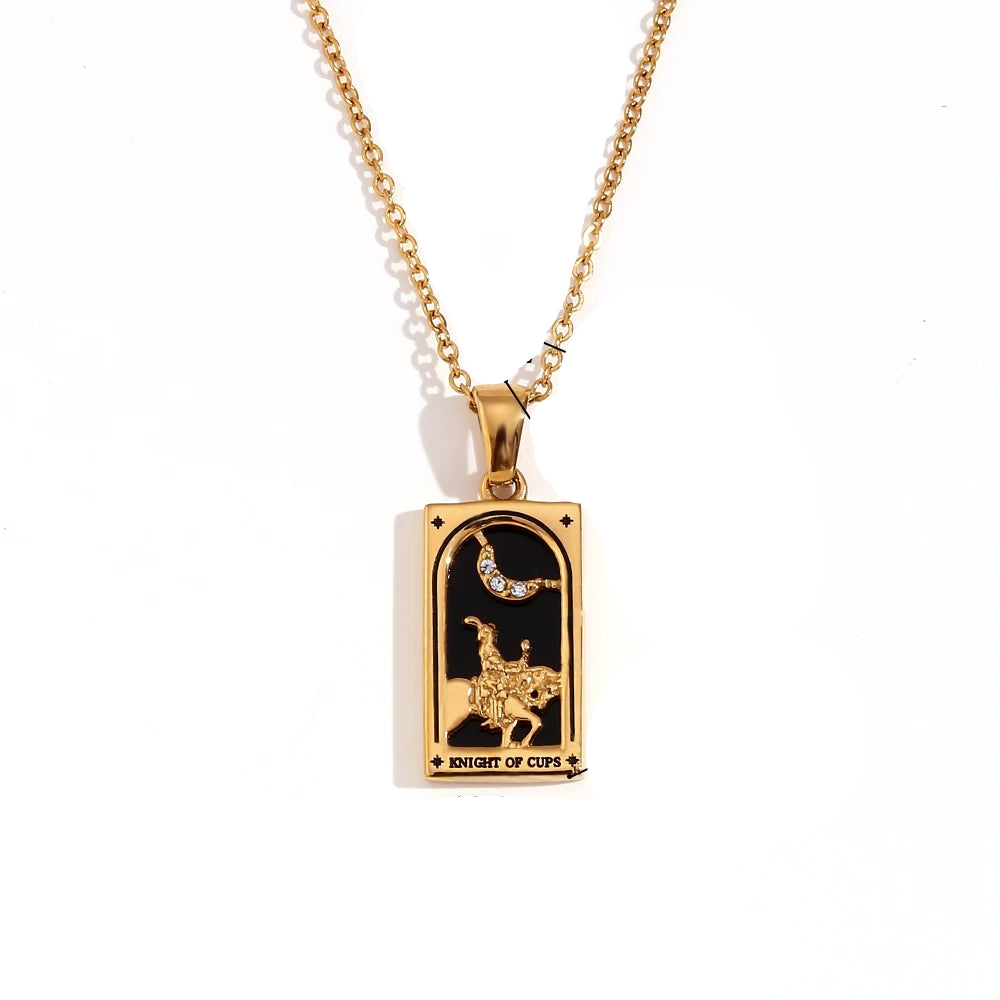 Collier avec Pendentif Tarot