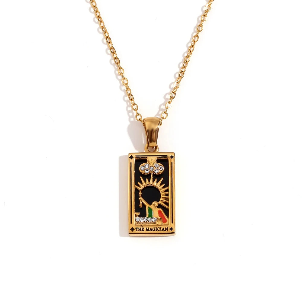Collier avec Pendentif Tarot
