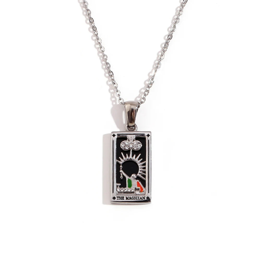 Collier avec Pendentif Tarot