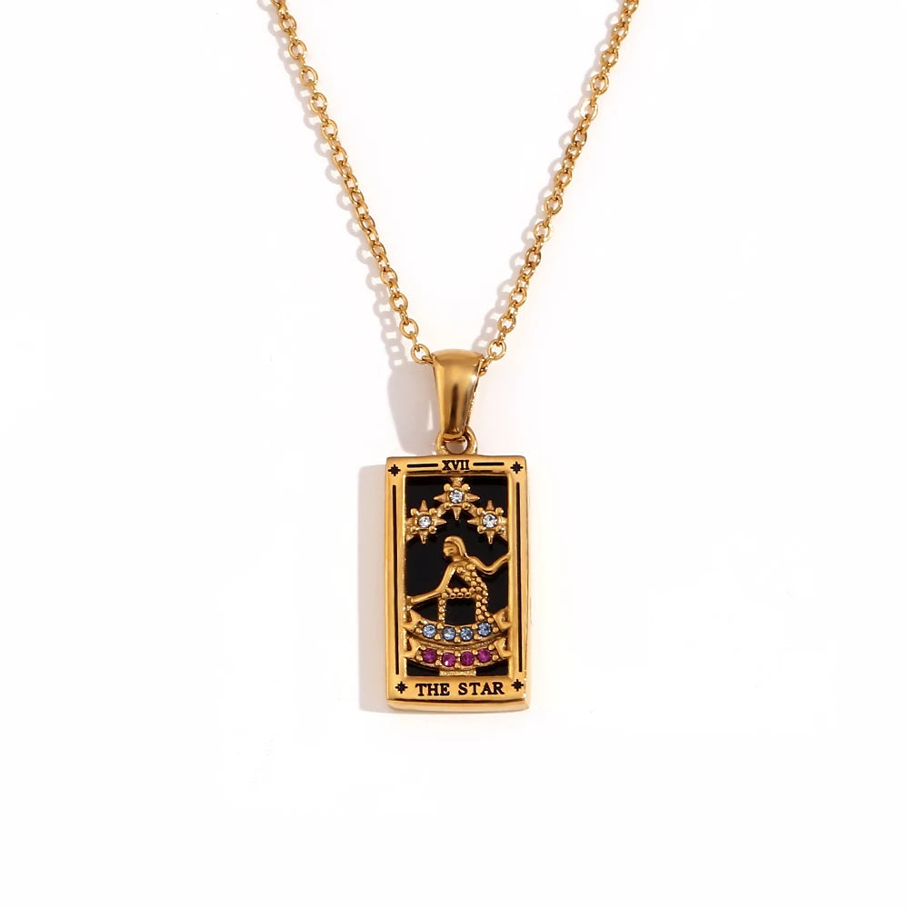 Collier avec Pendentif Tarot
