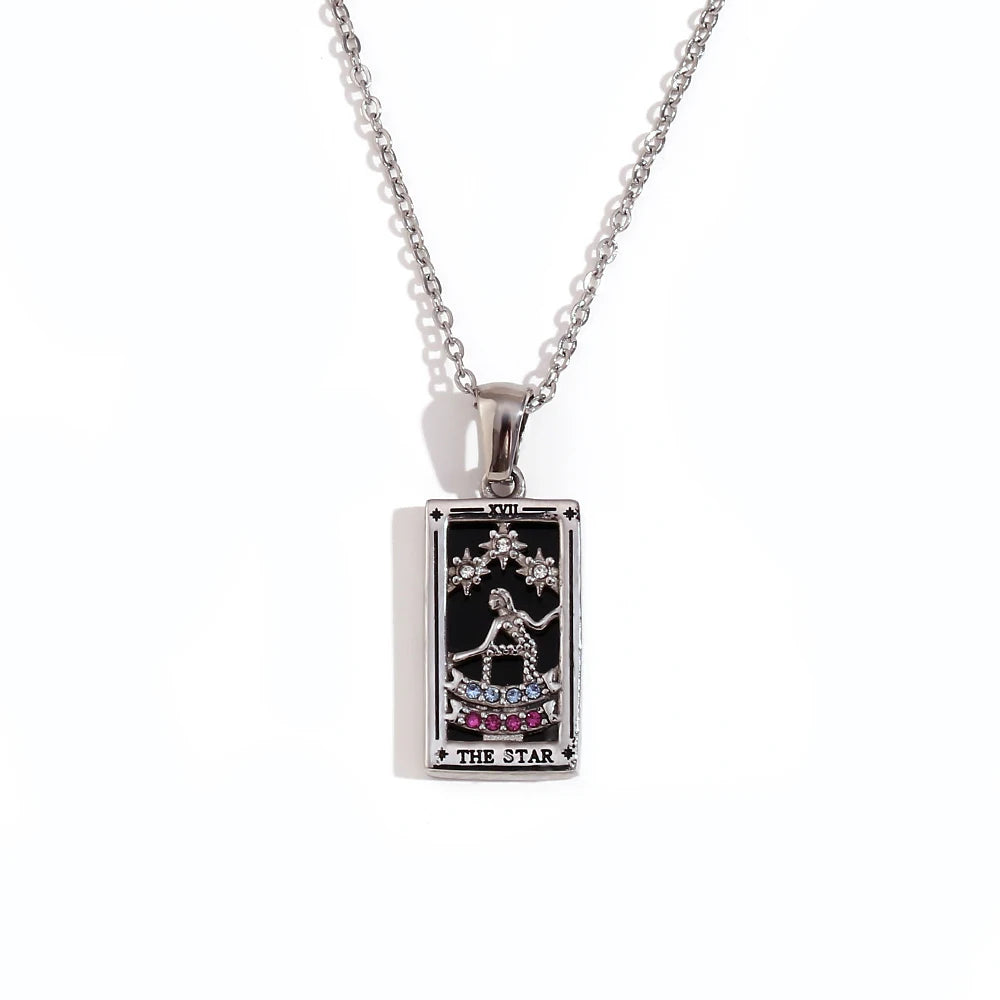 Collier avec Pendentif Tarot
