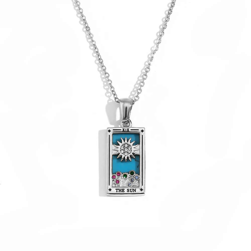 Collier avec Pendentif Tarot