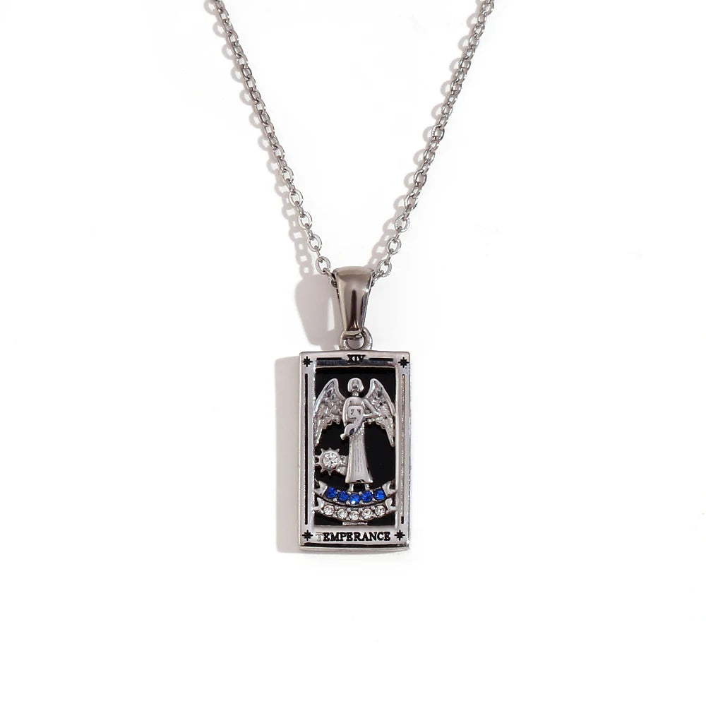 Collier avec Pendentif Tarot