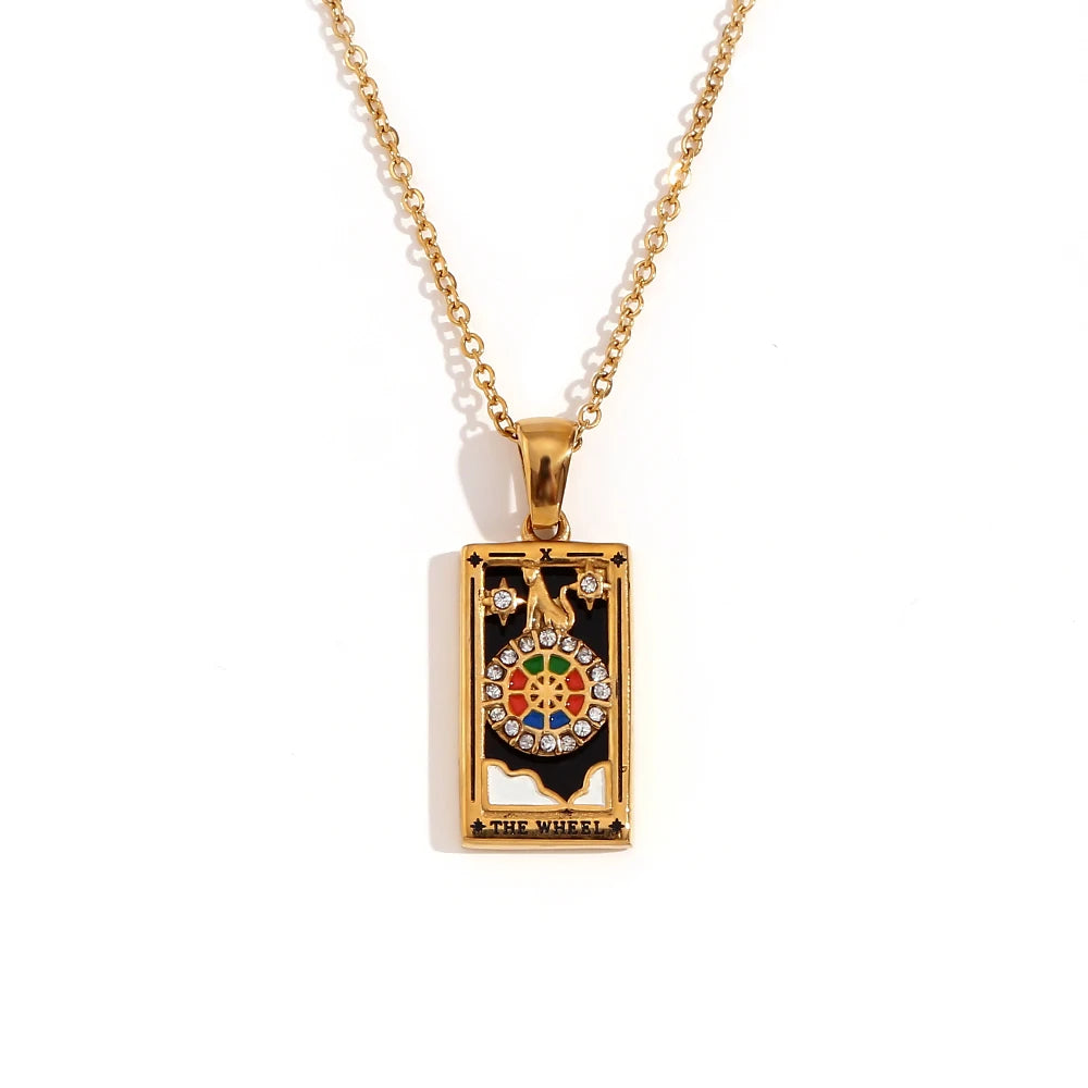 Collier avec Pendentif Tarot