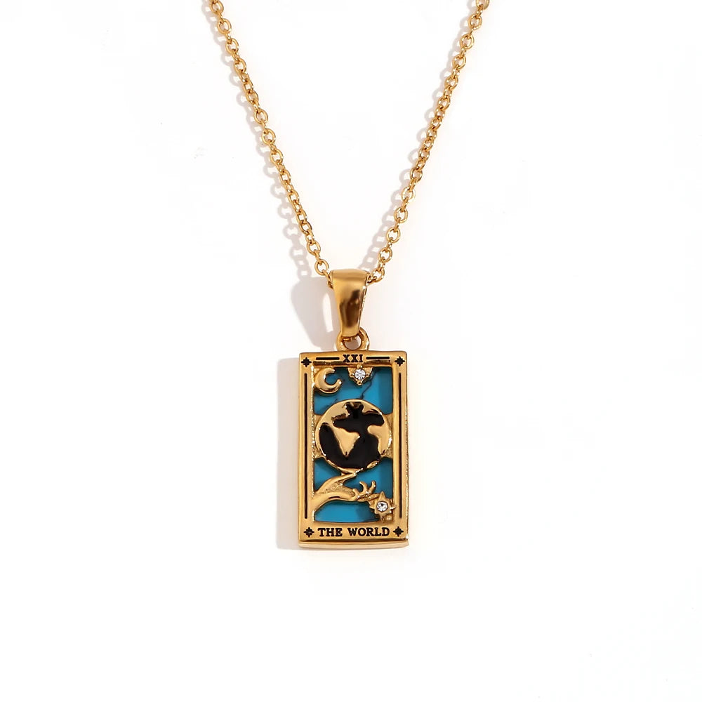 Collier avec Pendentif Tarot